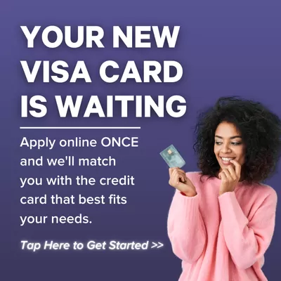 your new VISA card is waiting