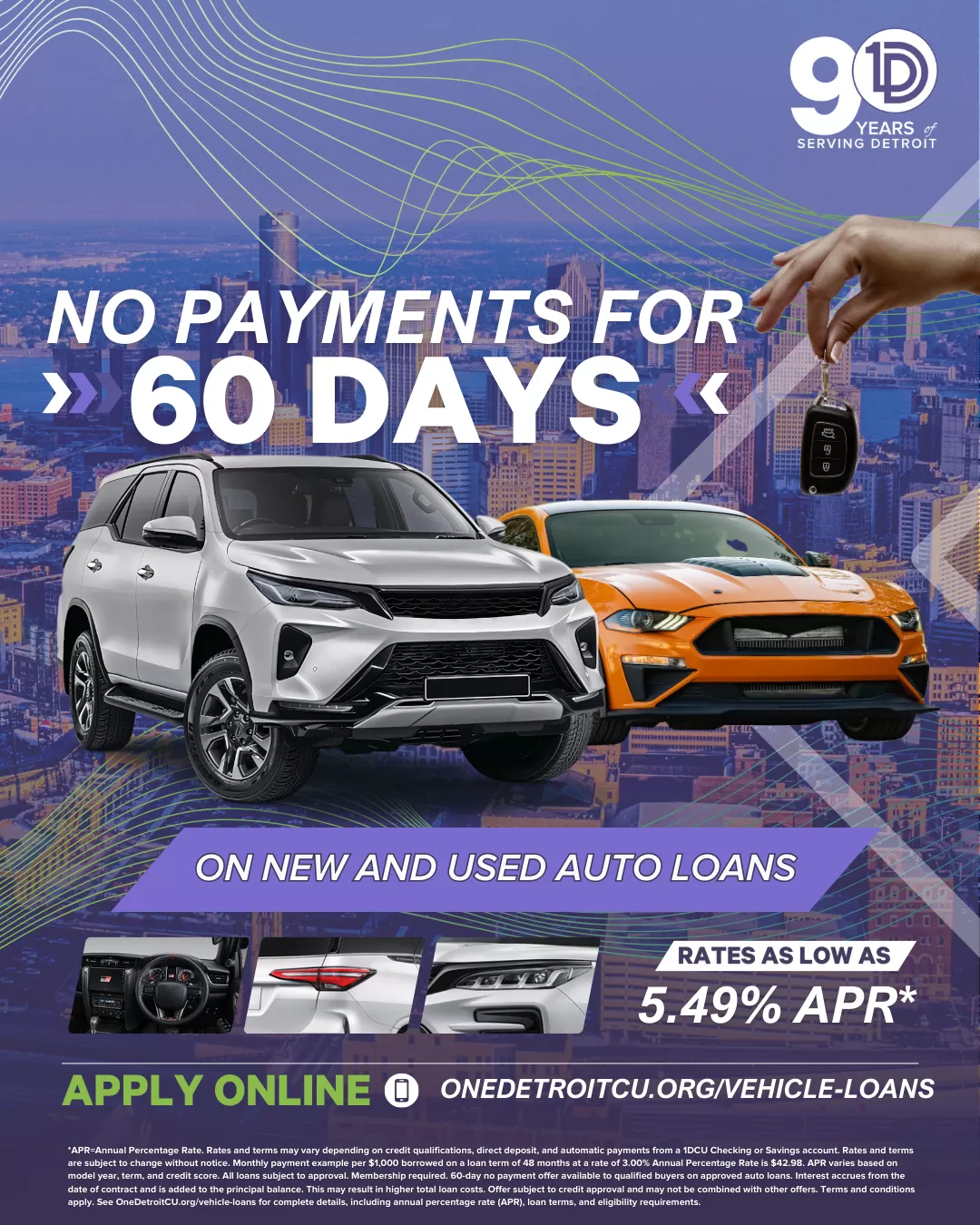 Enjoy no payments for 60 days when you finance your next vehicle 
